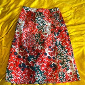Floral colorful skirt
